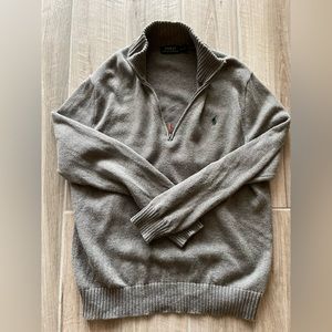 Men’s Polo Ralph Lauren quarter zip sweater. Worn once for photos.